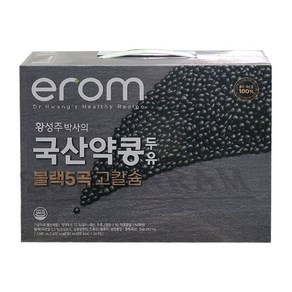 [코스트코]이롬 약콩 두유 블랙5곡 고칼슘 190ml, 24개