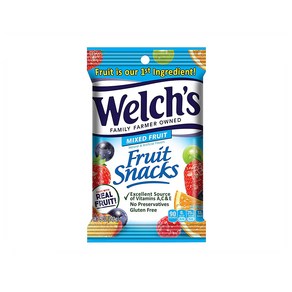 웰치스 믹스드 프루트 젤리 142g 12팩 Welch's Fuit Snacks Mixed Fuit Gluten Fee 5 oz Bags, 12개