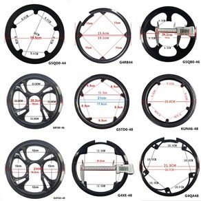 울테그라크랭크 크로더체인링 픽시크랭크 자전거크랭크 mtb 도로 스프로킷 보호 셋 가드 보호대 체인 휠 링 보호 커버 40 42 44 46 48 50 52t
