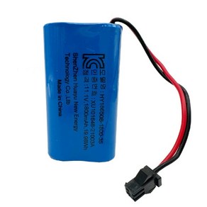 유니즈 KC인증 18650 2400mAh 리튬이온배터리 3.7V 3셀 SM-2P 보호회로충전지고용량정품, 1개