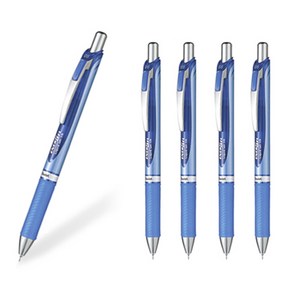 Pentel 에너겔 노크식 니들팁 볼펜 BLN75 0.5mm 블루 5개/레드 5개 세트, BLN75-C 0.5mm 블루 5개 세트