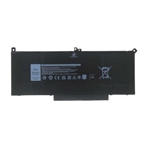 Dell LatitudeE72807290 7380 7390 7480 7490F3YGT 노트북 배터리에 적합, 1개, A