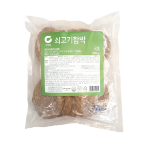 쇠고기함박스테이크 청정원 60gX10ea, 10개, 60g