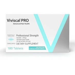 비비스칼 VIVISCAL PRO 프로페셔널 헤어 그로스 정제 180 Exp. 2026 233432, 1개