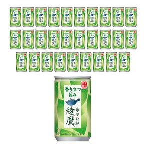 [백화점입점] 아야타카 녹차 캔 일본 티 음료 차 음료수 geen tea, 30개, 160ml