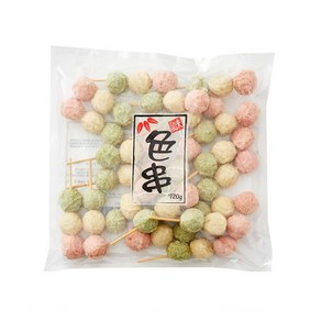 이로쿠시 삼색꼬치 어묵 720g(36g 20ea) x 5봉 BOX [오뎅꼬치 와카메], 5개, 720g