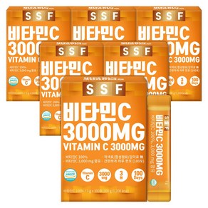 순수식품 비타민C 3000 가루 분말 스틱 파우더, 300g, 6개