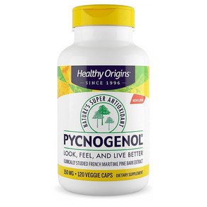 헬시 오리진스 피크노제놀 150mg 120정 Healthy Oigins Pycnogenol 150mg 120 Count배송품질보증, 1개