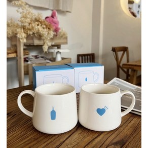 블루보틀 머그컵 블루보틀 머그잔 blue bottle mugcup, 1개, 2번(하트)