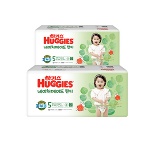 하기스 2024 네이처메이드 팬티형 기저귀 여아용