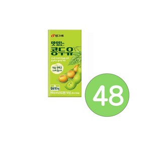 빙그레 맛있는 콩두유, 200ml, 48개