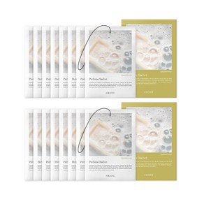 8+8 에이센트 옷장탈취제 총 16개입 옷장방향제 샤쉐 M 10g, 그린에어리 M (10g) 8개입 1개, 그린에어리 M (10g) 8개입 1개