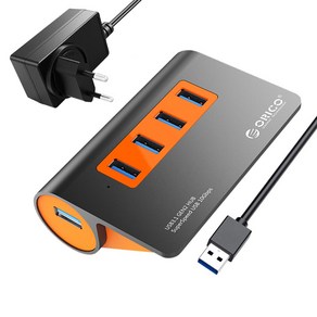 오리코 USB3.1 Gen2 10Gbps 4포트 허브 M3H4-G2, 혼합 색상, 1개