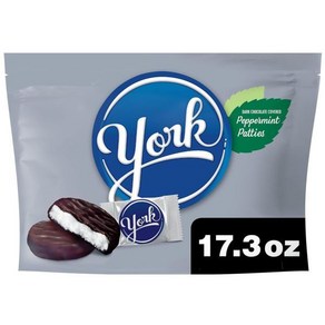 YORK 다크 초콜릿 페퍼민트 패티 캔디 패밀리 팩 17.3온스, YORK Family Pack, 1 Count (Pack of 1)