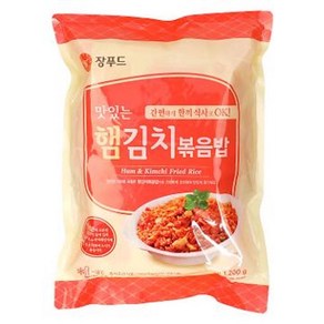 장푸드 햄 4입 X 한우물 300G 김치볶음밥, 4개