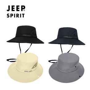 웹도매 JEEP SPIRIT 지프 스피릿 등산 레저 낚시 캠핑 사파리 모자 CA0352, 블랙