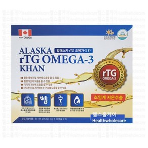 알티지 알래스카 오메가3 칸 캐나다 TG Alaska omega3 khan 120캡슐 4개월분, 1개, 120정