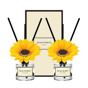 시즈넬 디퓨저 50ml (2개입) 선물세트 해바라기, 플라워마켓, 1세트