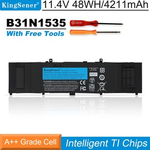 KingSene B31N1535 Laptop Battey Fo ASUS ZenBook UX310 UX310UA UX310UQ UX410 UX410U UX410UA, 1개