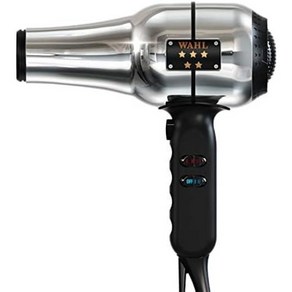 WAHL 왈 Pofessional 클리퍼 바리깡 프로페셔널 5스타 시리즈 이온 레트로 크롬 디자인 바버 헤어 드라이어 #05054 2.53.5 코드가 있는 집중 장치 2개 포함