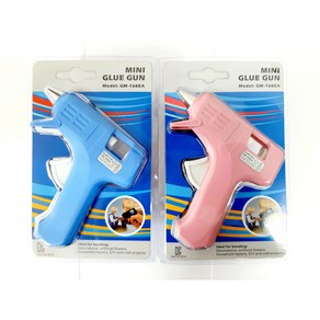 HOMEEASE MINI GLUE GUN GM-160EA 미니 글루건 핫멜트건(블루 핑크중 랜덤발송), 1개