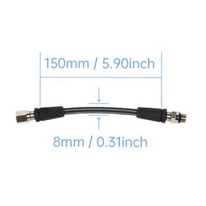 스쿠버호흡기 조절기 다이빙 고압 레귤레이터 호스 전문 탄소 섬유 우븐 유연한 안전, 1) 15cm