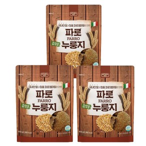 고대곡물 파로 누룽지, 3개, 600g