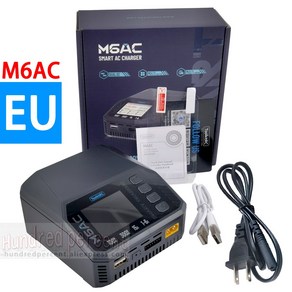 ToolkitRC M6AC 스마트 Lipo 배터리 충전기 방전기 120W DC300W MAX30A 1-6S FPV 모델 예비 부품 LiHV LIFE, 02 EU M6AC