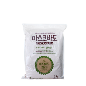 [아름다운가게] 마스코바도3kg 비정제 원당 갈색 설탕 흑당 사탕수수당, 3kg, 1개