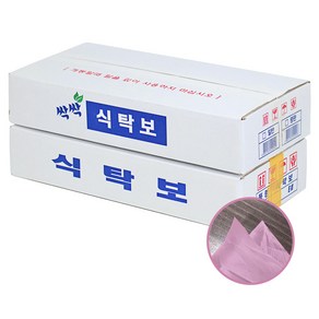 한반도철망 일회용 업소용 식당 위생 평판 그린 핑크 비닐 식탁보, 1개, 50개, 평판 비닐식탁보 (핑크)