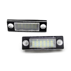 LED 번호 번호판 라이트 램프 3B5998026 VW 파사트 B5.5 B6 캐디 MK3 골프 트랜스 포터 스코다 T5 T6 투란 제타용 2 개, 01 CHINA