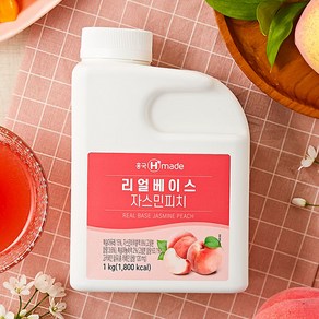 흥국 맘스리얼 자스민 피치 베이스 1kg, 2개, 1L