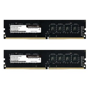 TEAMGROUP 엘리트 DDR4 64GB (2 x 32GB) 3200 CL22 언버퍼드 Non ECC 1.2V UDIMM 288핀 데스크탑 메모리 모듈 RAM 업그레이드 (TED