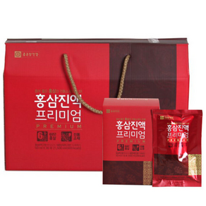 종근당 6년근 홍삼진액 프리미엄 30포 홍삼선물세트, 1박스, 50ml