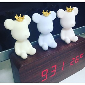 왕관베어브릭석고방향제 호두마루샵 돌웨딩답례품 개업선물 차량용석고방향제/오퓨저, 일반)블루_클린코튼