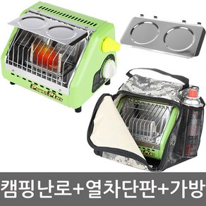 국산 파워플러스 캠핑난로 PH-1300S+열차단판+가방 휴대용 가스히터 가스난로 낚시 난방, 1개