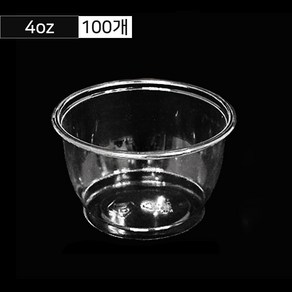 PET 4온스 da 투명컵 소스컵 100개, 단품