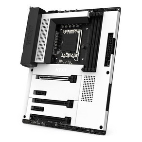 NZXT N7 Z790 마더보드 블랙 인텔 Z790 칩셋 12세대 및 13세대 CPU 지원 ATX 게이밍 마더보드 통합 I/O 쉴드 Wi-Fi 6E 연결 블루투스 (N7-Z79XT, 화이트_인텔 Z790 칩셋, 단일