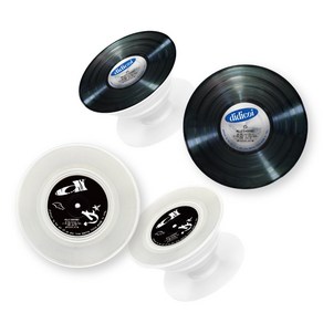 [디디코이] didi-playe 레트로 빈티지 LP 바이닐 스마트톡 아크릴톡, 블랙 LP, 1개, 블랙 LP