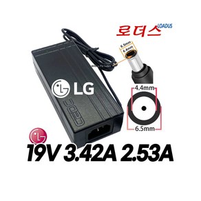 LG모니터M2380D M2380D-PN M2380D-PX M2380D-PM M2380D-PZ M2380DM M2450D M2450D-PN전용 19V 3.42A 2.4A접지어댑터, 1개, 어댑터+3구 각파워코드1.5M