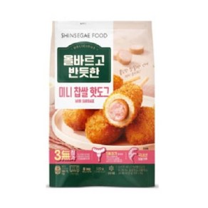 올바르고 반듯한 미니 찹쌀 핫도그 320g, 1개