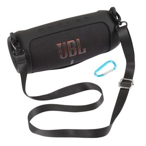 JBL Chage5 차지5 실리콘 소프트 케이스 커버 + 어깨끈 + 카라비너, 레드, 1개