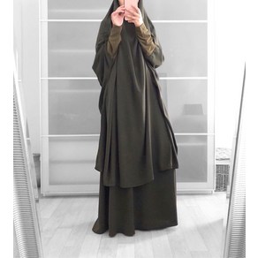 Ramadan Eid Jilbab Muslim Abaya Dubai Paye Dess Abayas fo Women Hijab Long Khima [B00085154]