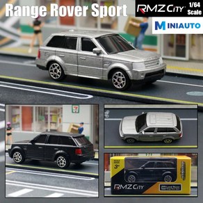 1/64 랜드로버 레인지로버 스포츠 SUV 1:64 다이캐스트 슈퍼 토이 자동차 3 인치 미니어처, 2)Matte Black, 1개