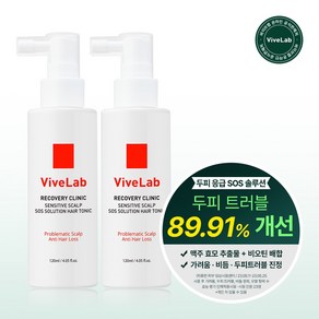 바이브랩 SOS 초기 탈모 토닉, 2개, 120ml