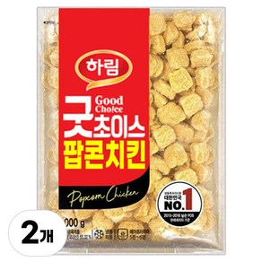 하림 굿초이스 팝콘치킨 1000g+1000g, 1kg, 2개