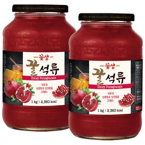꽃샘 꿀석류차 1kg x 2개