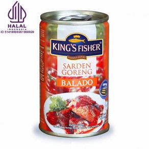 Yes!Global King's Fisher Sardines in Balado 킹스피셔 사딘 발라도 (155g Halal 할랄)