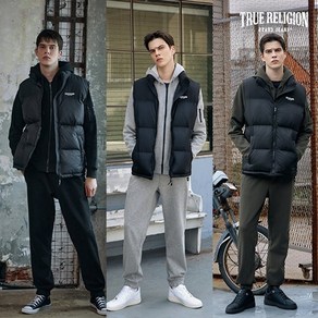 [쇼핑엔티] 24FW 트루릴리전 남성 코튼블렌딩 패딩베스트 셋업 3종(상하의셋업 + 패딩베스트)