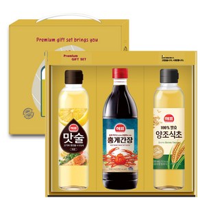 해표 스폐셜1호 홍겐장장+맛술+양조식초 500ml/ 양념3종세트, 500ml, 1개